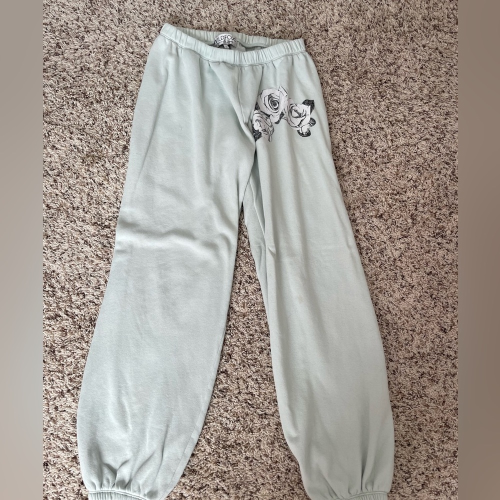 WildFox Garden Mint Green Joggers (L)